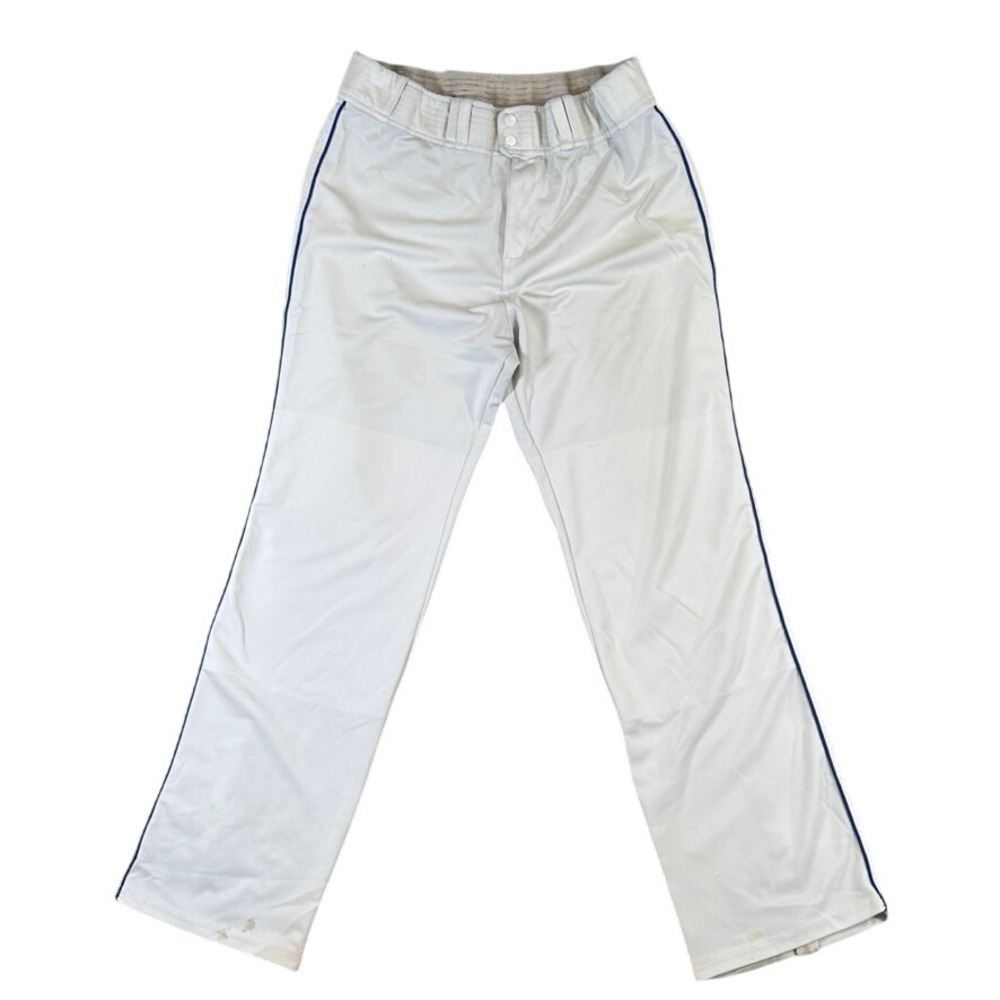 Teamwork Athletic Apparel Baseball Pants White Royal Blue Stripe Mens 35